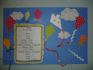 Kite poetry writing activity 