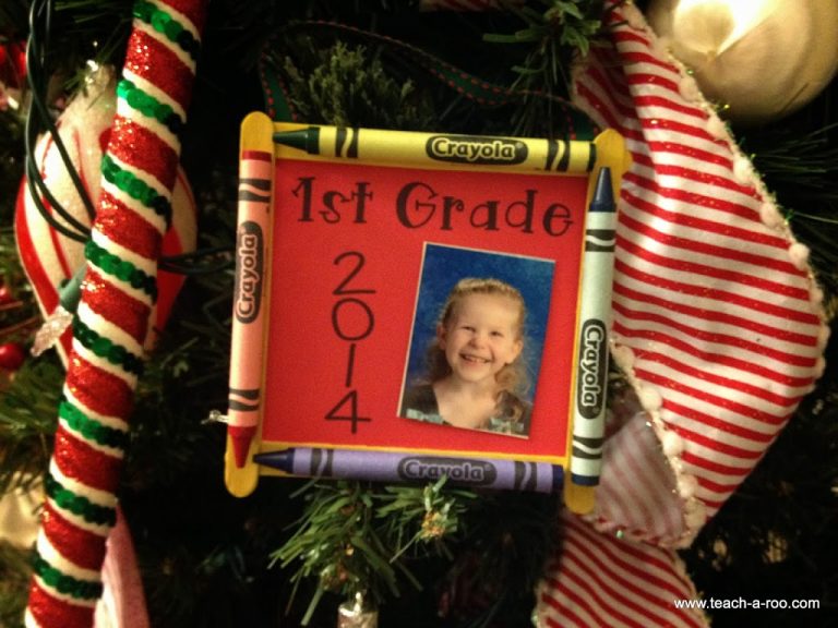 Crayon Photo Frame Ornaments TeachARoo